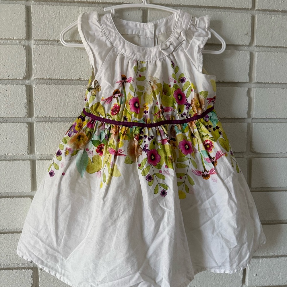 Cherokee Floral Flower Pattern White Dressp